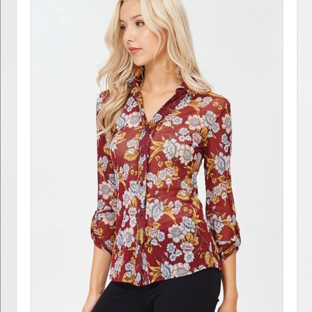 Floral Print Blouse
